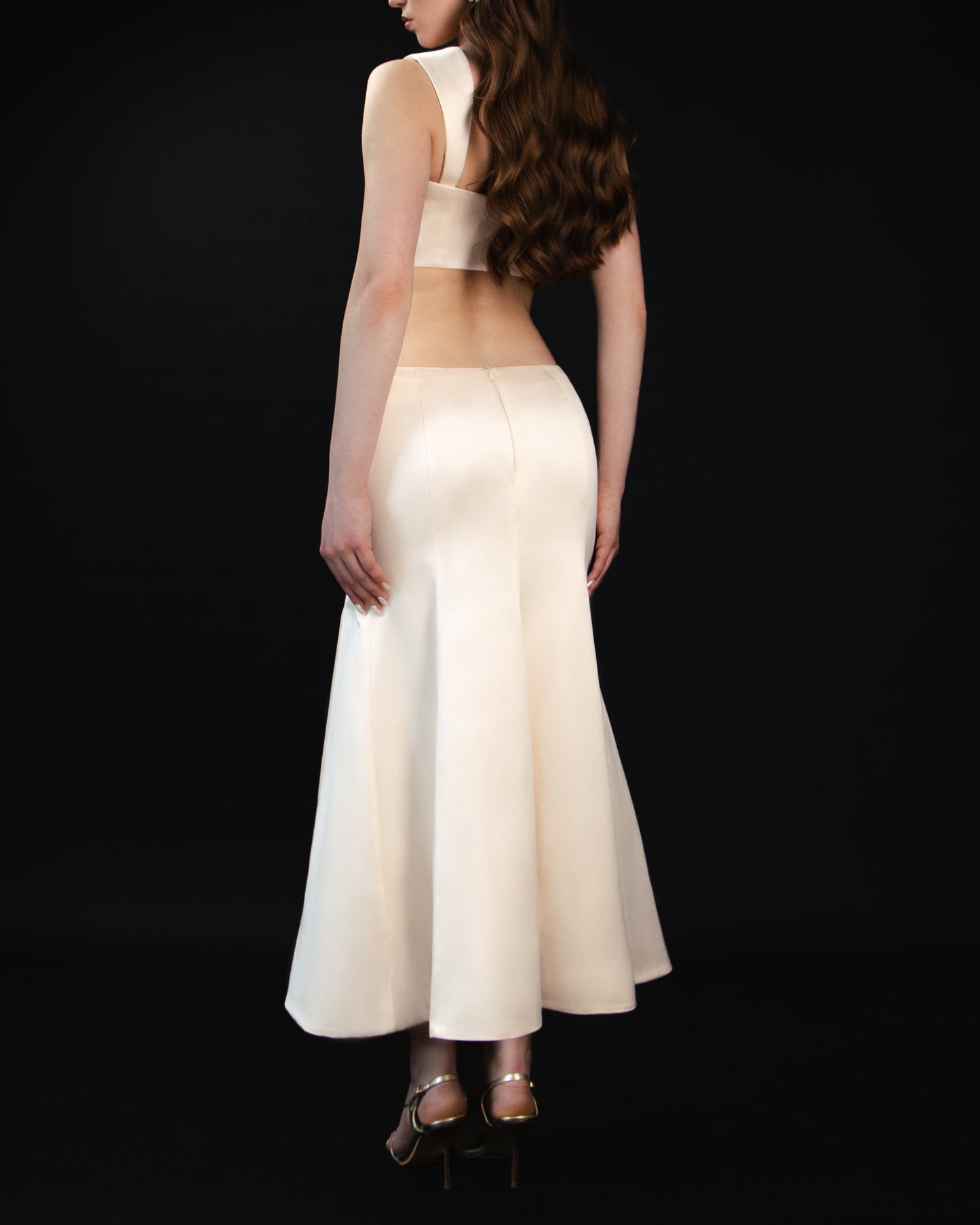 MEREDITH - low rise maxi skirt